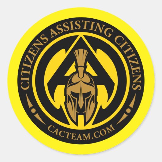 CAC-Stickers Ronde Sticker (Voorkant)