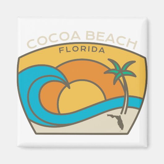 Caca Beach Wave Magneet (Voorkant)