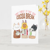 Caca Break Kaart (Gele Bloem)