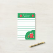 Caca Cup Red Green Holiday Family Post-It Notes (Op bureau)