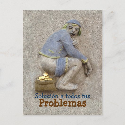 Caca de Oro ~ Tarjeta Postal/Invitación Briefkaart (Voorkant)