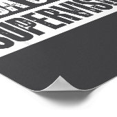 Caca Show Supervisor Funny Quotes Funny Sayings Hu Poster (Hoek)