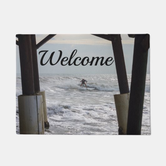 Caca Surfing Welcome Doormat Deurmat (Voorkant)