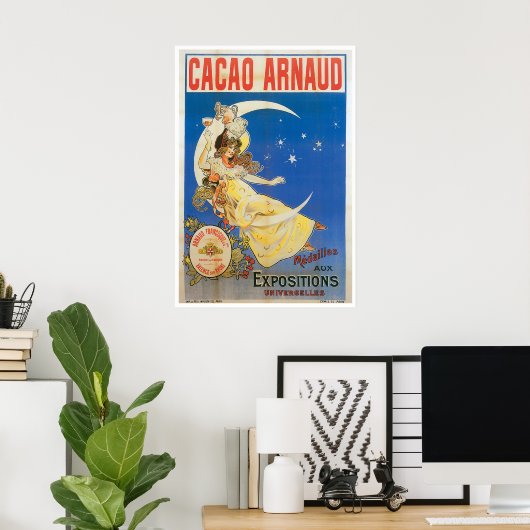 Cacao Arnaud Chocolate Drink en kunst Poster (Thuiskantoor)