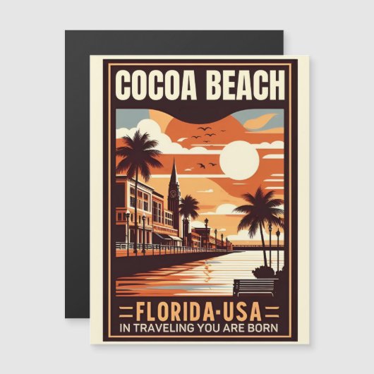 Cacao Beach City Florida kustlijn geschenken (Voorkant / Achterkant)
