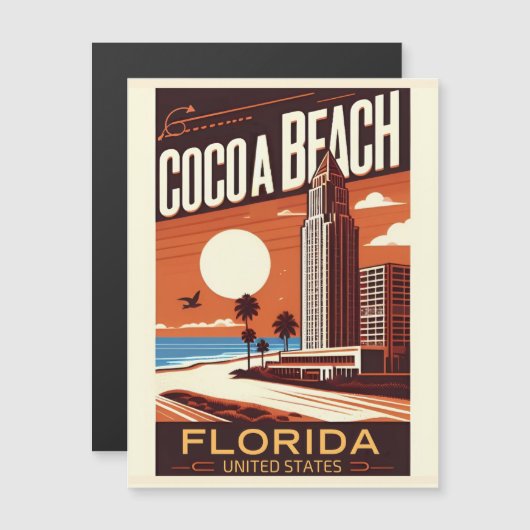 Cacao Beach City Florida kustlijn geschenken (Voorkant / Achterkant)