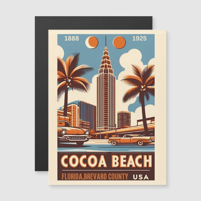 Cacao Beach City Florida kustlijn geschenken (Voorkant / Achterkant)