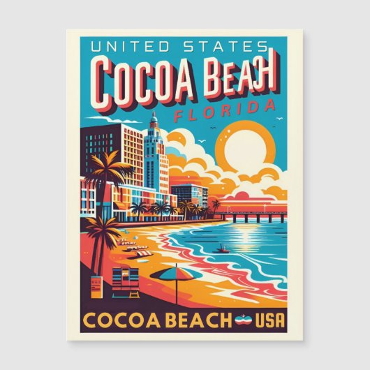 Cacao Beach City Florida kustlijn geschenken (Voorkant)