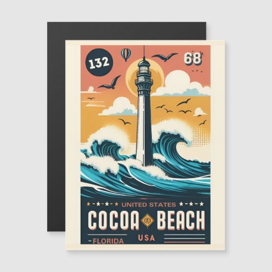 Cacao Beach City Florida kustlijn geschenken (Voorkant / Achterkant)