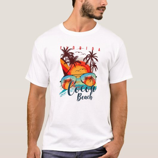 Cacao Beach Fl. Summer Vacation Trip - Florida Bea T-shirt (Voorkant)