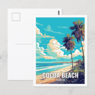 Cacao Beach Florida Beroemde reisplekken Briefkaart