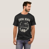 Cacao Beach Florida Palm Trees Beach T-shirt (Voorkant volledig)