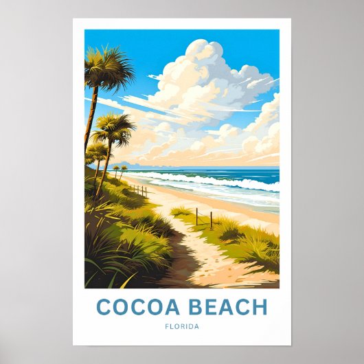 Cacao Beach Florida Reisprint Poster (Voorkant)