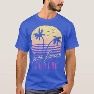 Cacao Beach Florida Tropical Sunset Palm T T-shirt