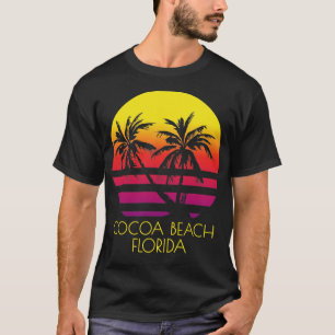 Cacao Beach Florida Tropical Sunset Palm T T-shirt
