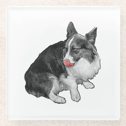 Cacao Break, Scarlet Tip Glazen Onderzetter (Voorkant)