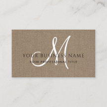 Cacao bruin linnen eenvoudig minimaal monogram