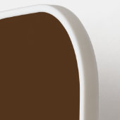 Cacao Bruin Wit Woud Sinaasappel Racing Stripes Pickleball Paddle (Links Detail)