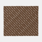 CACAO Chocolade Meertalig Fleece Deken (Voorkant (Horizontaal))