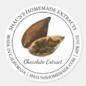 Cacao Chocolate Extract Modern label (Voorkant)