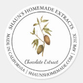 Cacao Chocolate Extract Modern label (Voorkant)