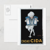 Cacao Cida -  voedselkunst Briefkaart (Voorkant / Achterkant)
