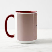 Cacao Cream Bruin Ombre Goud Glitter Hart Mok (Links)