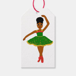 Cacao Cutie Kerstballerina (Kiara) Cadeaulabel