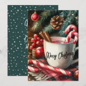 Cacao en Cheer Feestdagenkaart (Voorkant / Achterkant)