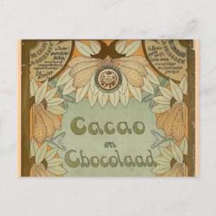 Cacao en Chocolade Dutch Chocolate 1900 Briefkaart