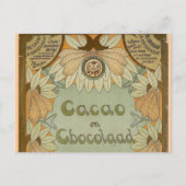 Cacao en Chocolade Dutch Chocolate 1900 Briefkaart (Voorkant)