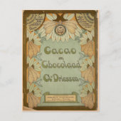 Cacao en Chocolade Dutch Chocolate 1900 Briefkaart (Voorkant)