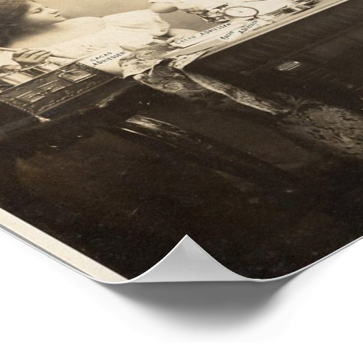 Cacao- en Chocolade Vintage Poster (Hoek)