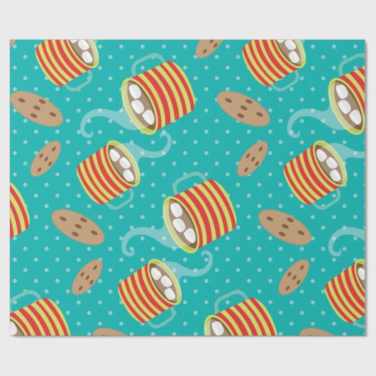 Cacao- en Cookies Vakantiepapier Cadeaupapier (Vlak)