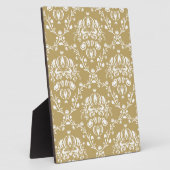 Cacao en Cream Damask Fotoplaat (Zijkant)