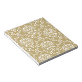 Cacao en Cream Damask Notitieblok (Schuin)