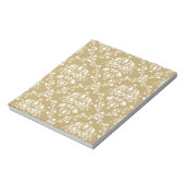 Cacao en Cream Damask Notitieblok (Linkerzijde)