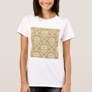 Cacao en Cream Damask T-shirt