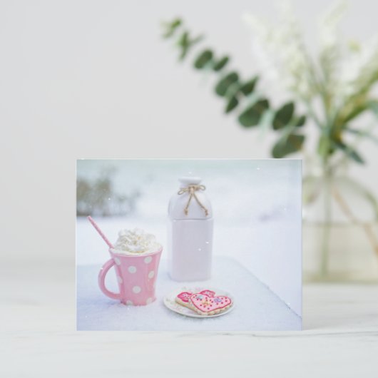 Cacao- en hartvormenkookies zijn van mijn Briefkaa Briefkaart (Staand voorkant)