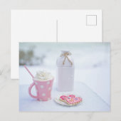 Cacao- en hartvormenkookies zijn van mijn Briefkaa Briefkaart (Voorkant / Achterkant)