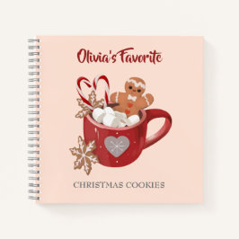 Cacao- en koekjeskerstrecept notitieboek