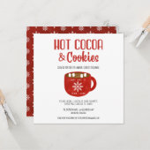 Cacao en Koekkerst Uitnodigen Kaart (Voorkant / Achterkant in situ)