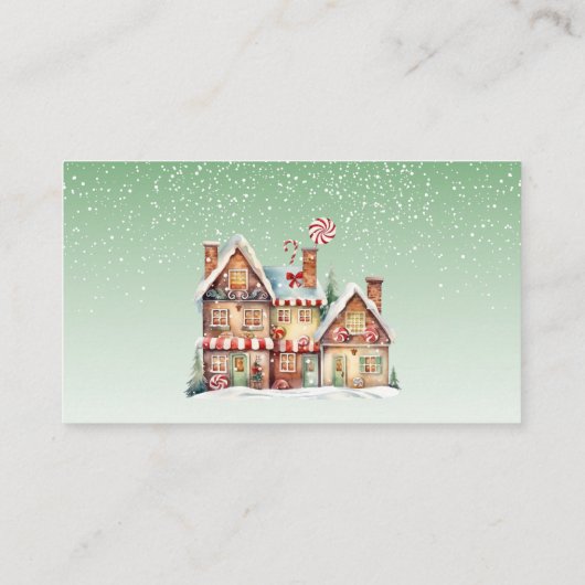 Cacao en Macarons Meisje Baby shower Luier Raffle Informatiekaartje (Achterkant)