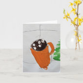 Cacao en Wenskaart van bomen Kaart (Gele Bloem)