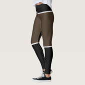 Cacao- en zwarte Leggings (Links)