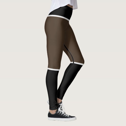 Cacao- en zwarte Leggings (Rechts)