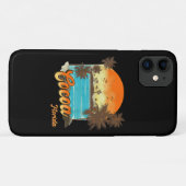 Cacao Florida Beach Zomer Vakantie Palm Sunset Case-Mate iPhone Case (Achterkant (horizontaal))