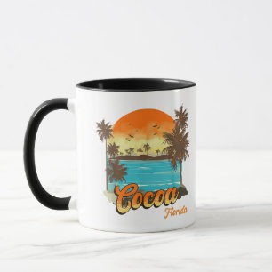 Cacao Florida Beach Zomer Vakantie Palm Sunset Mok
