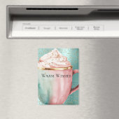 Cacao Gold Pink Mint Wishes Confetti Sparkle Magneet (Insitu (Vaatwasser))