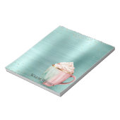 Cacao Gold Pink Mint Wishes Confetti Sparkle Notitieblok (Linkerzijde)